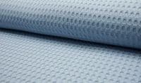 100% Cotton WAFFLE XL Honeycomb Pique Fabric Material - DUSTY BLUE